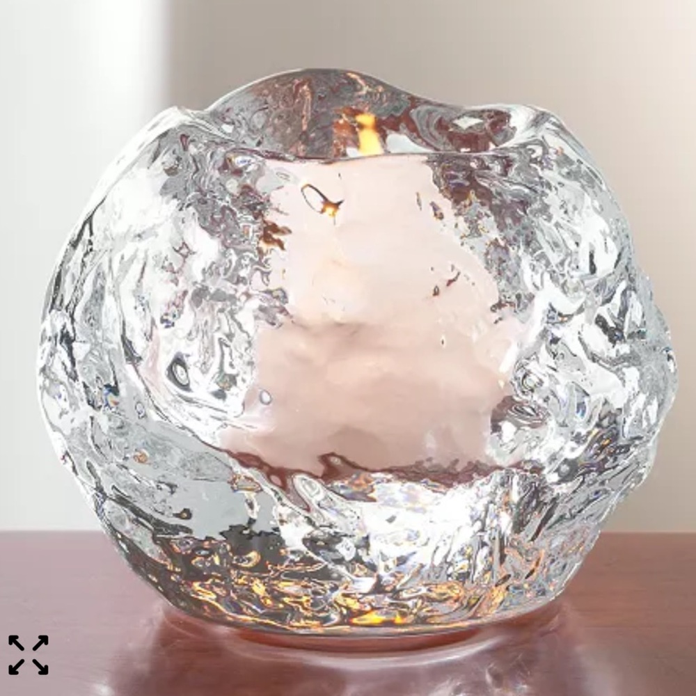Kosta Boda Snowball Votive Holder Tea Light Candle Holder Ann Wolff Medium